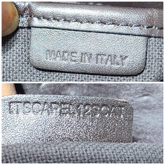 Authentic Burberry Haymarket Check PVC and Leather Small Hepburn Tote Bag - Picture 6 of 14